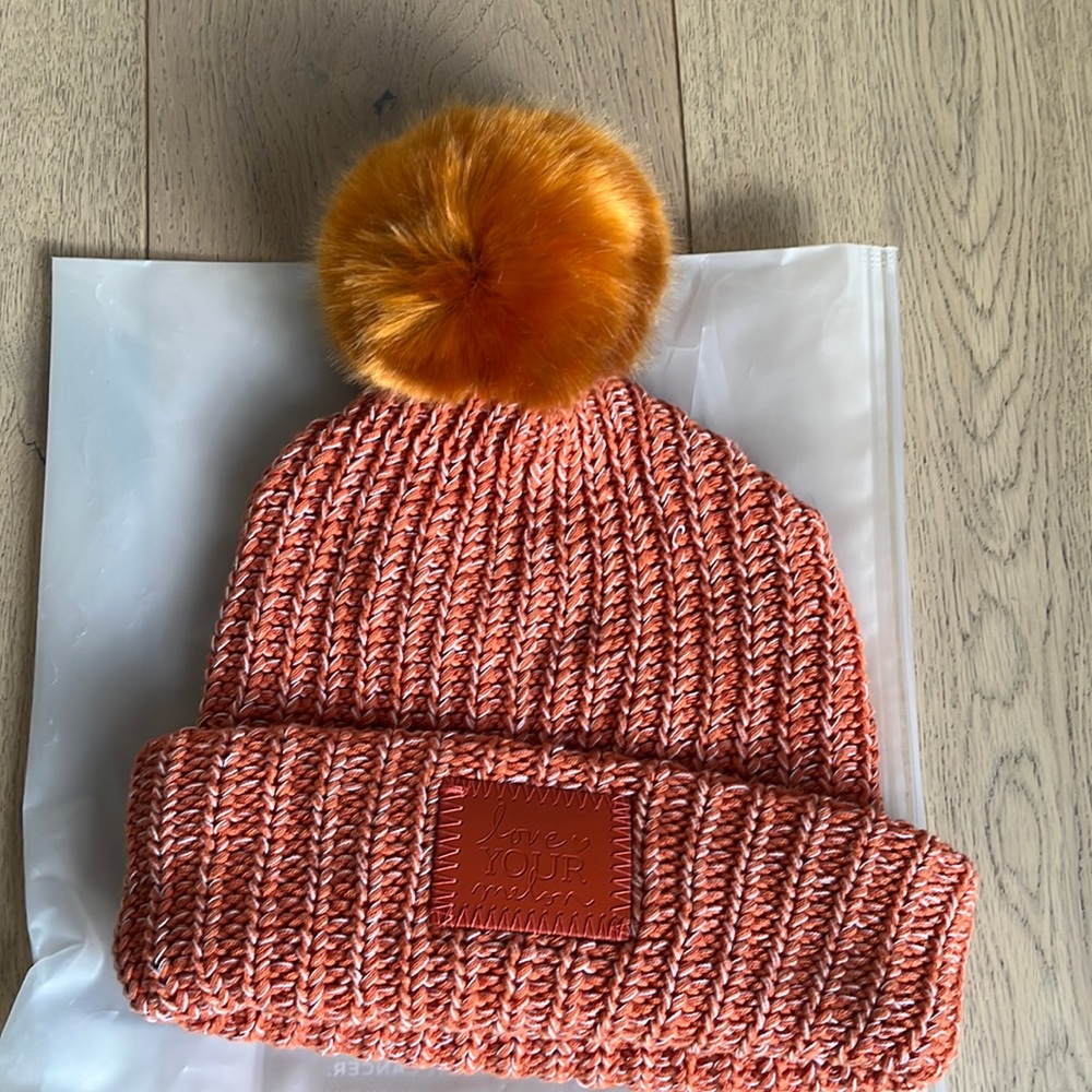Love Your Melon Longhorn and White Winter Hat